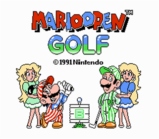 NES Open Tournament Golf - Screenshot - Game Title Image