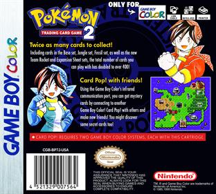 Pokémon Card GB2: GR-dan Sanjou! - Fanart - Box - Back Image