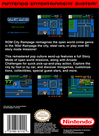 ROM City Rampage - Box - Back Image