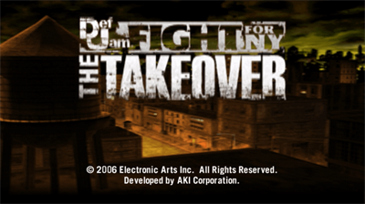 Def Jam Fight for NY: The Takeover - Screenshot - Game Title Image