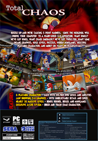 Sonic Adventure DX: Director's Cut - Fanart - Box - Back Image