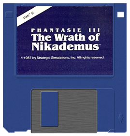 Phantasie III: The Wrath of Nikademus - Fanart - Disc Image