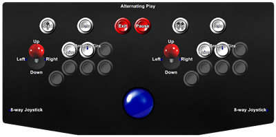 Daikaiju no Gyakushu - Arcade - Controls Information Image