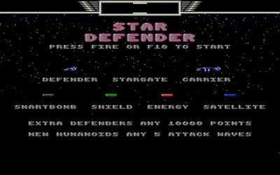 Star Defender - Screenshot - Game Title Image