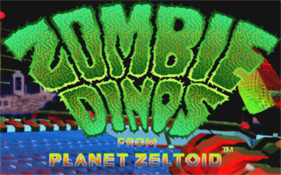 Zombie Dinos from Planet Zeltoid - Screenshot - Game Title Image