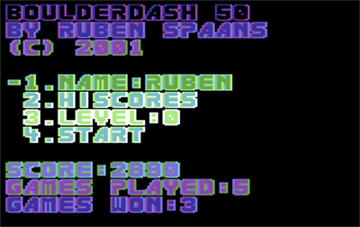 Boulder Dash 50 (Megastyle) - Screenshot - Game Title Image
