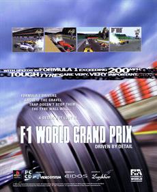 F1 World Grand Prix - Advertisement Flyer - Front Image