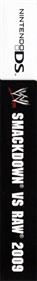 WWE SmackDown vs. Raw 2009 - Box - Spine Image
