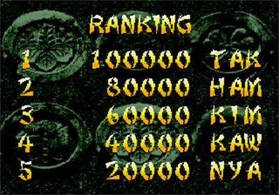 Revenge of the Ninja - Screenshot - High Scores Image