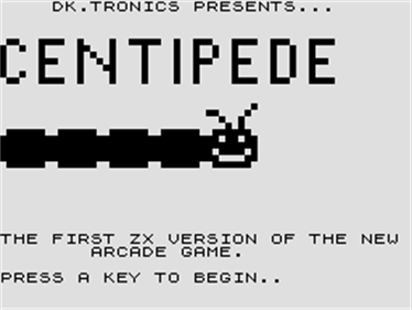 Centipede - Screenshot - Game Title Image