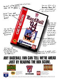 HardBall '94 - Advertisement Flyer - Front Image
