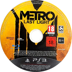 Metro: Last Light - Disc Image