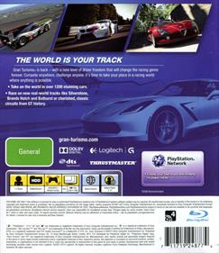 Gran Turismo 6 - Box - Back Image