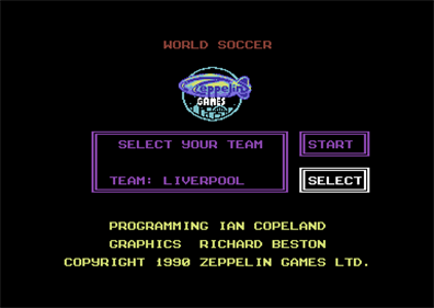 World Soccer - Screenshot - Game Select Image
