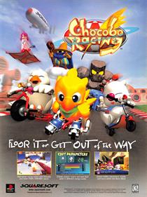 Chocobo Racing - Advertisement Flyer - Front Image
