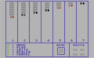 Patience (Commodore Business Machines) - Screenshot - Gameplay Image