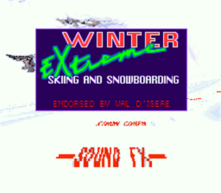 Tommy Moe's Winter Extreme: Skiing & Snowboarding - Screenshot - Game Title Image