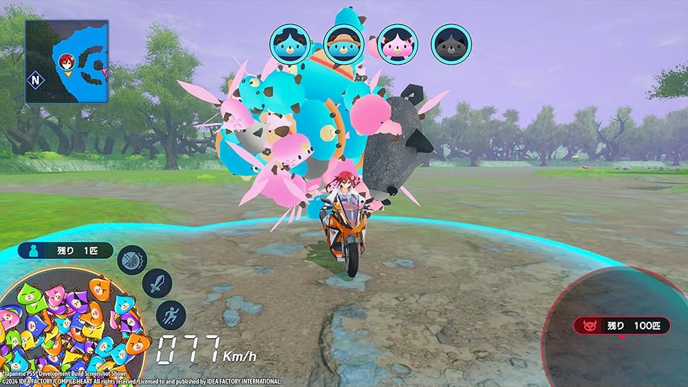 Neptunia Riders vs Dogoos