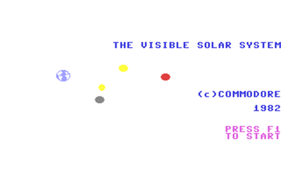 Visible Solar System - Screenshot - Game Title Image