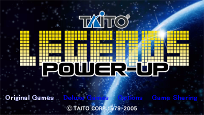 Taito Legends: Power Up - Screenshot - Game Title Image