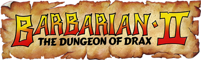 Barbarian II: The Dungeon of Drax - Clear Logo Image