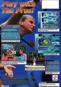 WTA Tour Tennis  - Box - Back Image