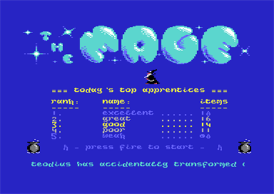 The Mage - Screenshot - Game Title Image
