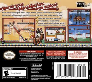 Mario vs. Donkey Kong: Mini-Land Mayhem! - Box - Back Image