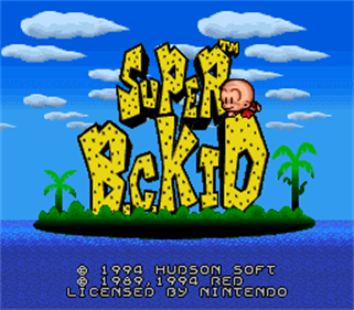 Super Bonk - Screenshot - Game Title Image