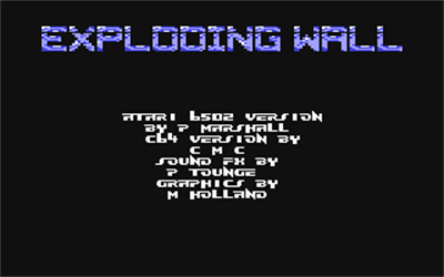 Exploding Wall - Screenshot - Game Title Image