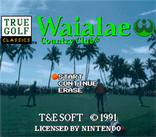 True Golf Classics: Waialae Country Club - Screenshot - Game Title Image