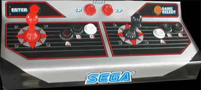 Super Hang-On (Mega-Tech) - Arcade - Control Panel Image