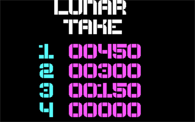 Lunar Take - Screenshot - High Scores Image