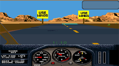 Hard Drivin's Airborne - Screenshot - Gameplay Image