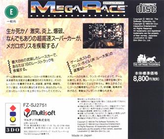 MegaRace - Box - Back Image