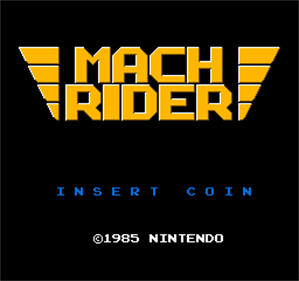 Vs. Mach Rider - Screenshot - Game Title Image