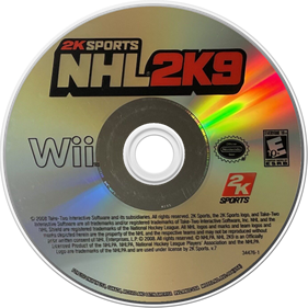 NHL 2K9 - Disc Image