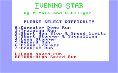 Evening Star - Screenshot - Game Title Image