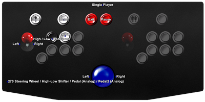 Power Drift - Arcade - Controls Information Image