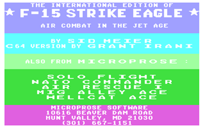 F-15 Strike Eagle: International Edition - Screenshot - Game Title Image