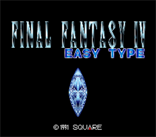 Final Fantasy IV: Easy Type - Screenshot - Game Title Image