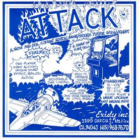 Attack (Exidy) - Advertisement Flyer - Front Image