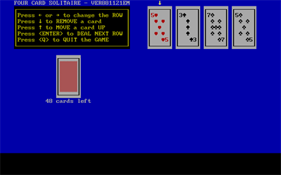 Four Card Solitaire - Screenshot - Gameplay Image