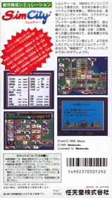 SimCity - Box - Back Image