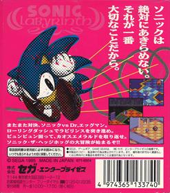 Sonic Labyrinth - Box - Back Image
