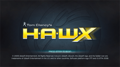 Tom Clancy's H.A.W.X - Screenshot - Game Title Image