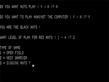 !!!Ants!!! - Screenshot - Game Select Image