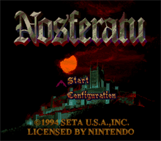 Nosferatu - Screenshot - Game Title Image
