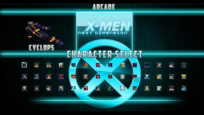 X-Men: Next Dimension: M.U.G.E.N Edition - Screenshot - Game Select Image