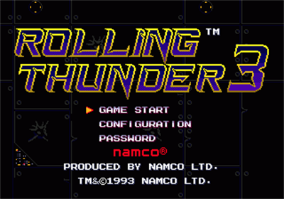 Rolling Thunder 3 - Screenshot - Game Title Image